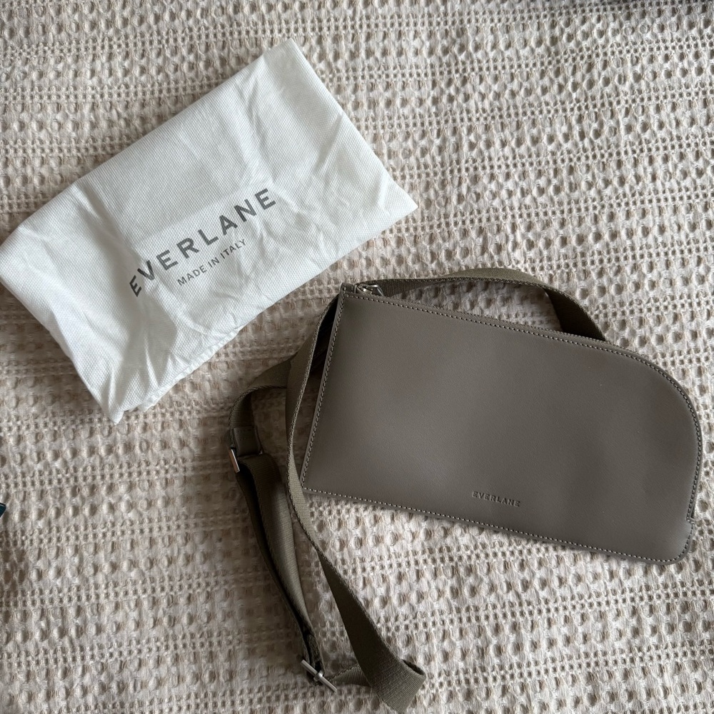 Everlane Leather Gray Sling Bag